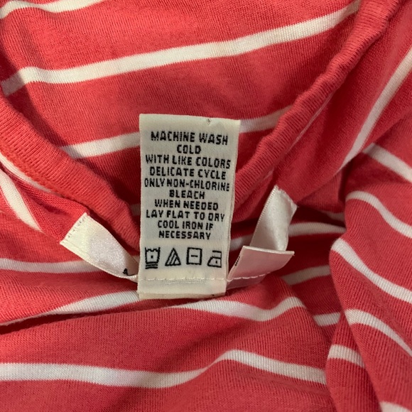 Max Studio Coral Color Striped Long Tank Dress - Picture 6 of 7